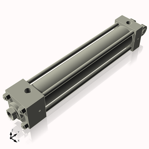 Isometric View of 2.5HHC14CCK1.375S4