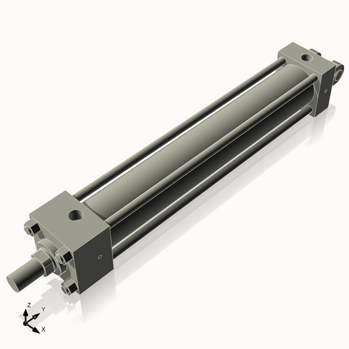 Isometric View of 2.5HHC16NCK1.375