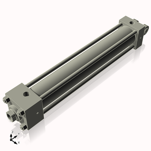 Isometric View of 2.5HHC16CCK1.375S4