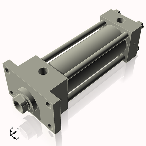 Isometric View of 2.5HHFF6NCK1.375S4
