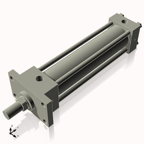 Isometric View of 2.5HHFF10NCK1.375