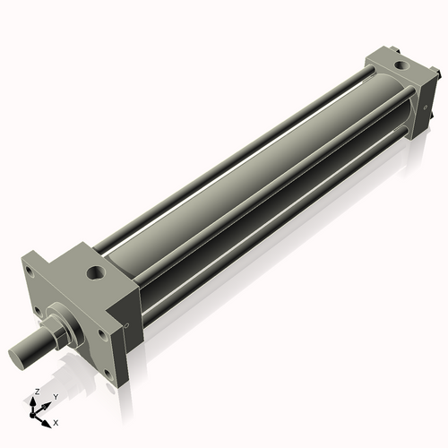 Isometric View of 2.5HHFF17NCK1.375