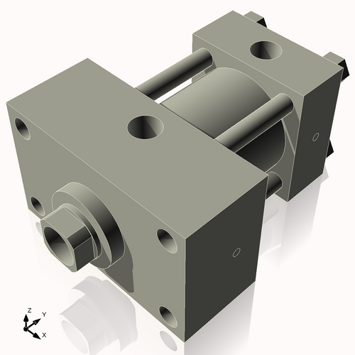 Isometric View of 2.5HHFHF1CCK1.375S4