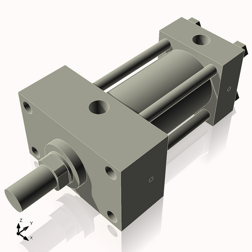 Isometric View of 2.5HHFHF3NCK1.375