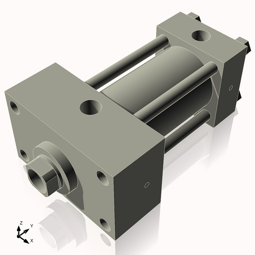 Isometric View of 2.5HHFHF3CCK1.375S4