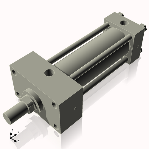 Isometric View of 2.5HHFHF6CCK1.375