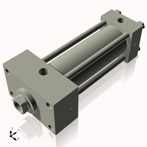 Isometric View of 2.5HHFHF6CCK1.375S4