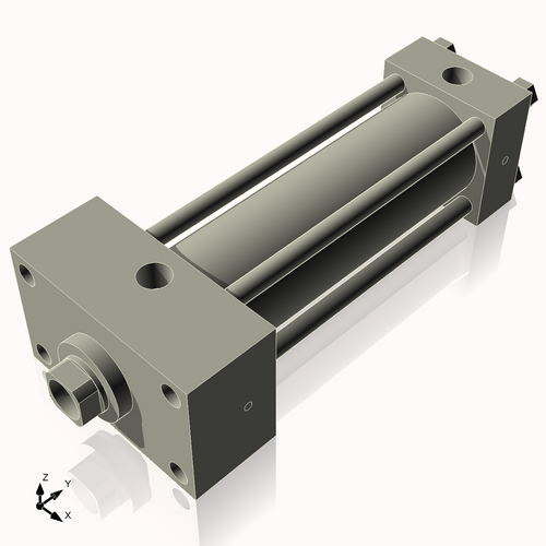 Isometric View of 2.5HHFHF7NCK1.375S4