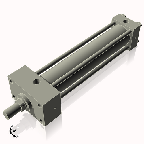 Isometric View of 2.5HHFHF12NCK1.375