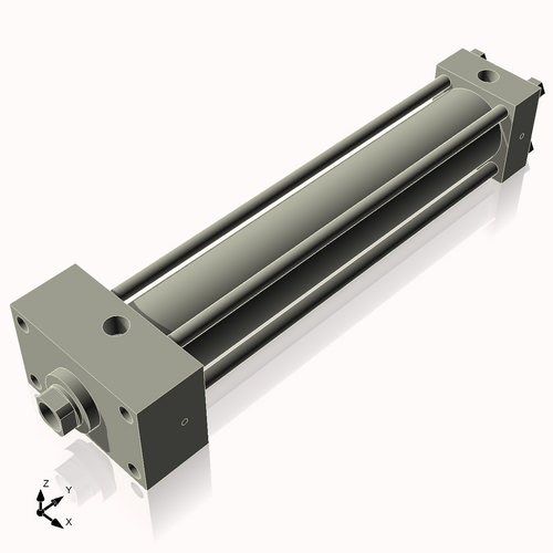 Isometric View of 2.5HHFHF14CCK1.375S4