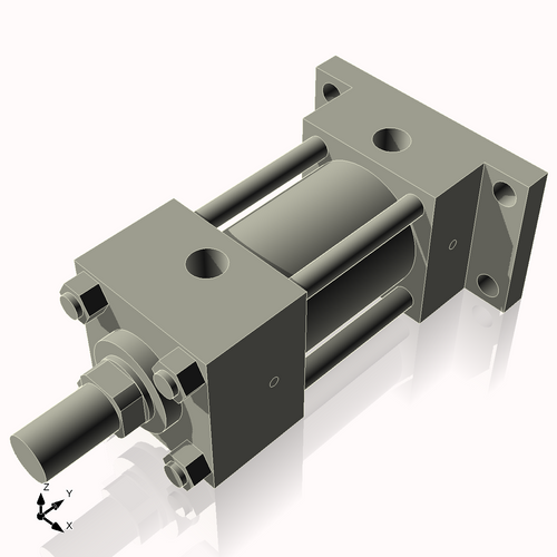 Isometric View of 2.5HHRF2NCK1.375
