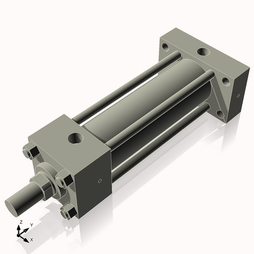 Isometric View of 2.5HHRHF7NCK1.375