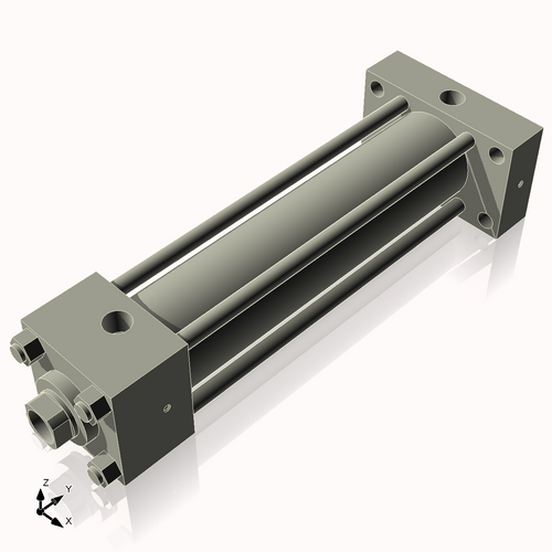 Isometric View of 2.5HHRHF10CCK1.375S4