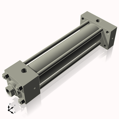 Isometric View of 2.5HHRHF11CCK1.375S4