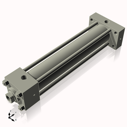 Isometric View of 2.5HHRHF13CCK1.375S4