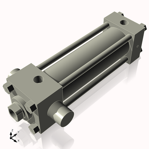Isometric View of 2.5HHTF7NCK1.375S4