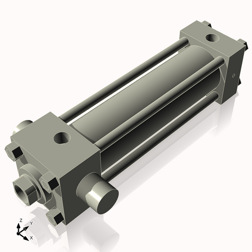 Isometric View of 2.5HHTF8NCK1.375S4