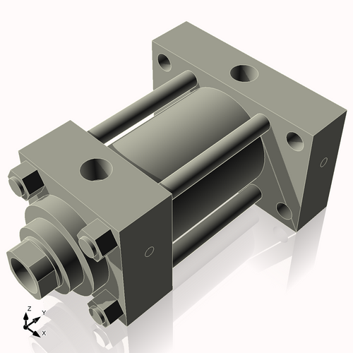 Isometric View of 3.25HHRHF3NCK1.75S4