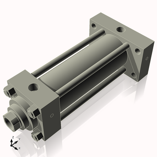 Isometric View of 3.25HHRHF8NCK1.75S4