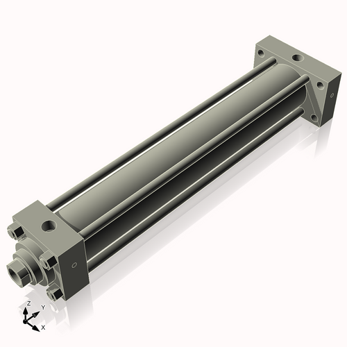 Isometric View of 3.25HHRHF21NCK1.75S4