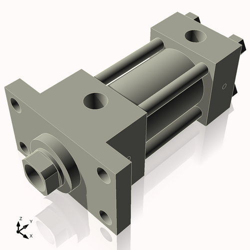 Isometric View of 2HHFF2NCK1.375S4