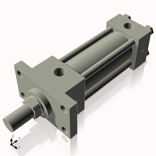Isometric View of 2HHFF4CCK1.375