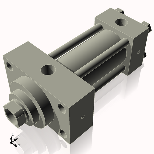 Isometric View of 2HHFHF3CCK1.375S4
