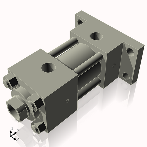 Isometric View of 2HHRF1NCK1.375S4