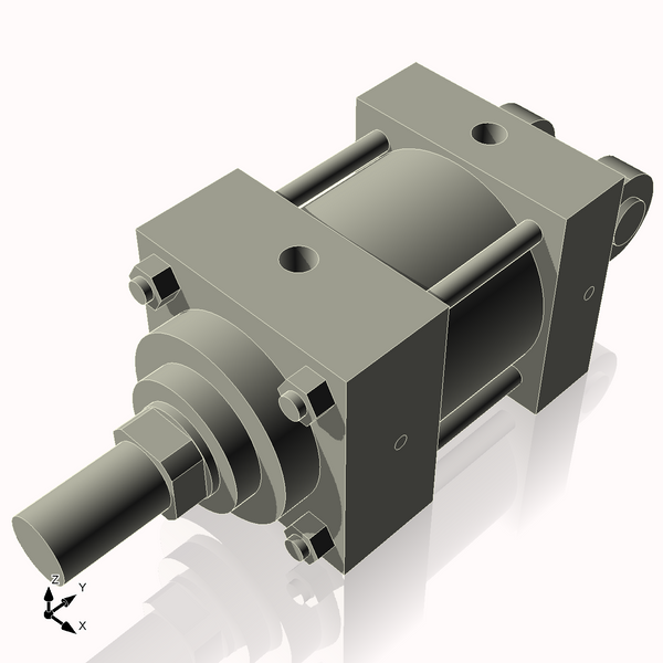 Isometric View of 3.25MHC1NCK1.375