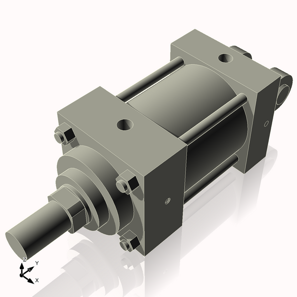 Isometric View of 3.25MHC2CCK1.375
