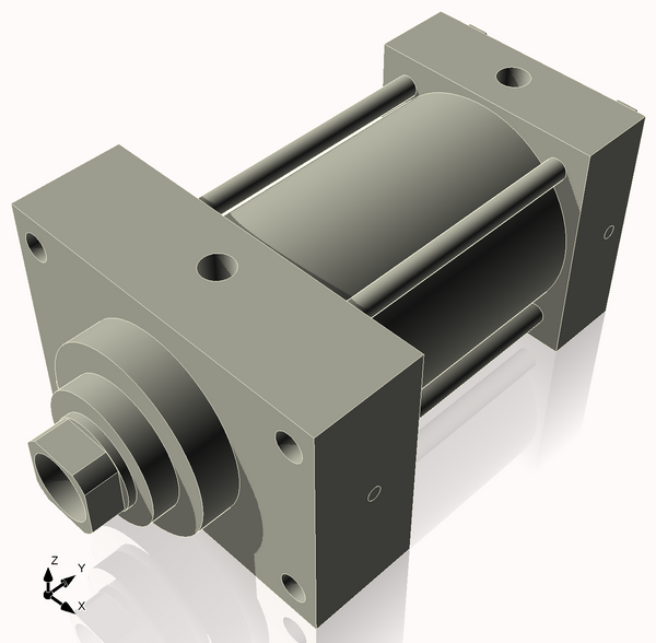 Isometric View of 3.25MHFHF3CCK1.375S4