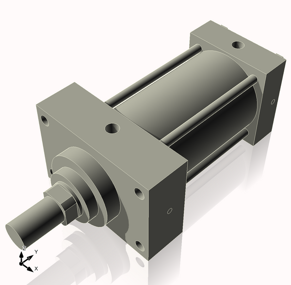 Isometric View of 3.25MHFHF4CCK1.375