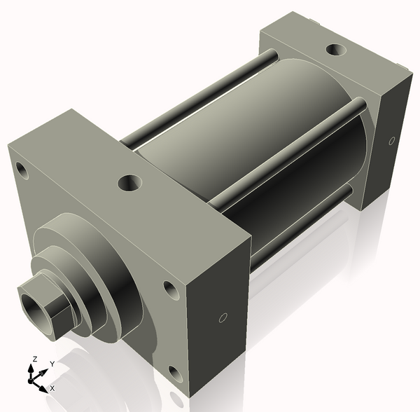 Isometric View of 3.25MHFHF4CCK1.375S4
