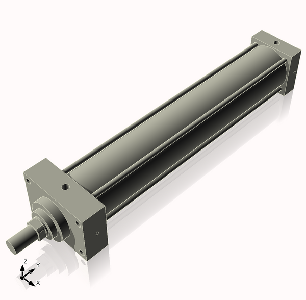 Isometric View of 3.25MHFHF18CCK1.375