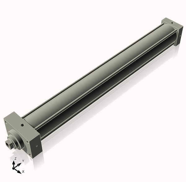 Isometric View of 3.25MHFHF30CCK1.375S4