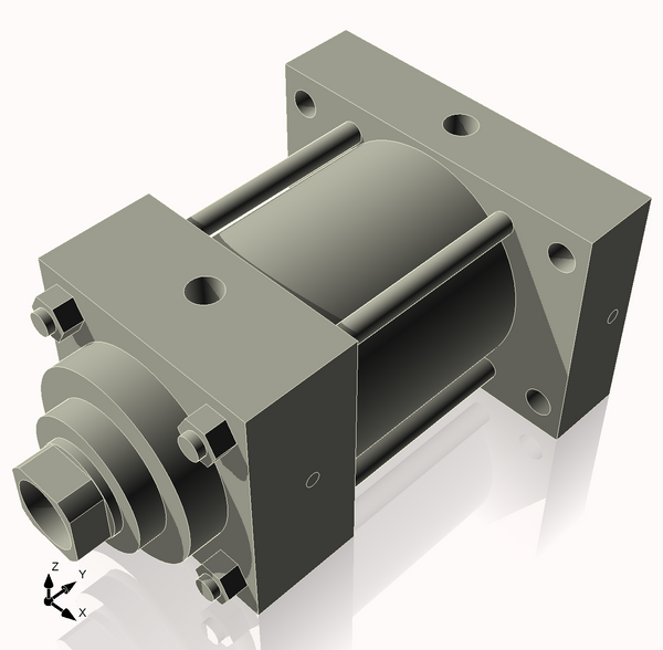 Isometric View of 3.25MHRHF2NCK1.375S4