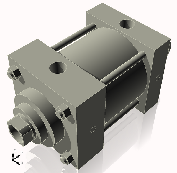 Isometric View of 4MHC2NCK1.375S4