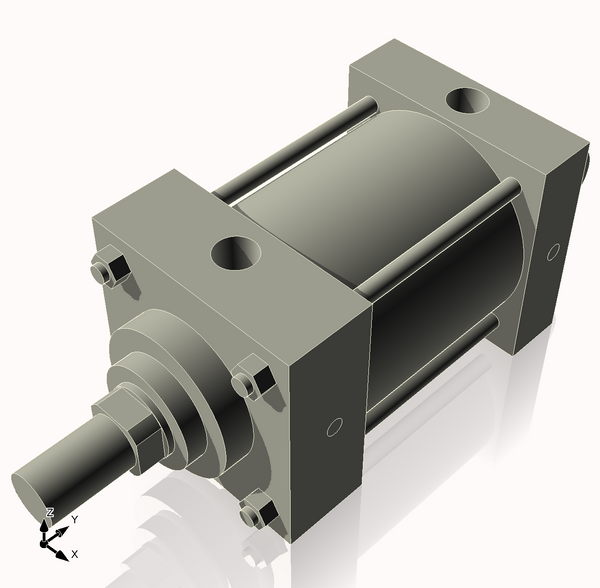 Isometric View of 4MHC3NCK1.375