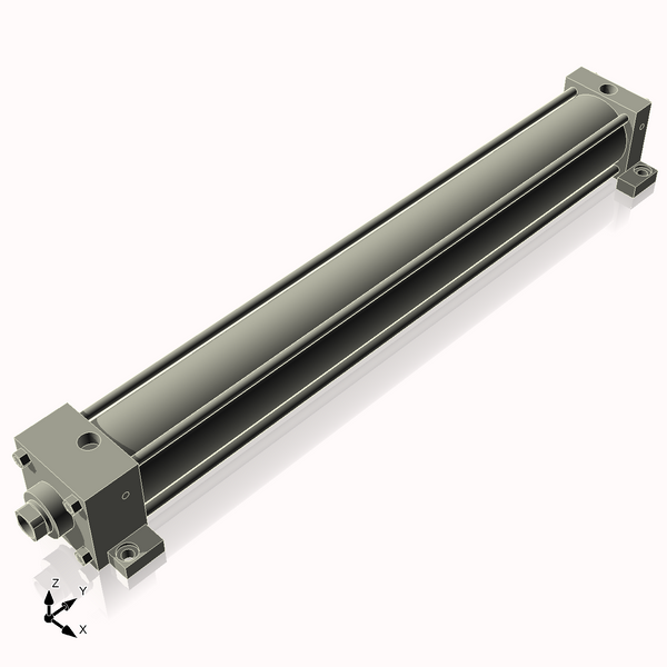 Isometric View of 2.5ASL20NCK1S4