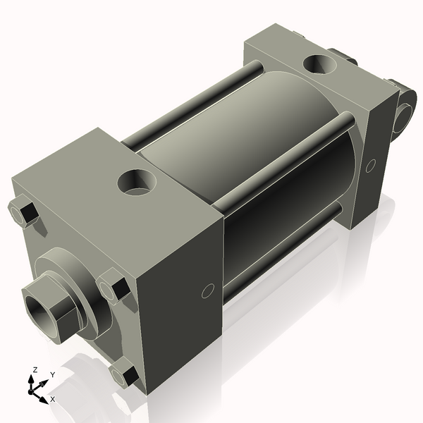 Isometric View of 3.25AC3NCK1.375S4