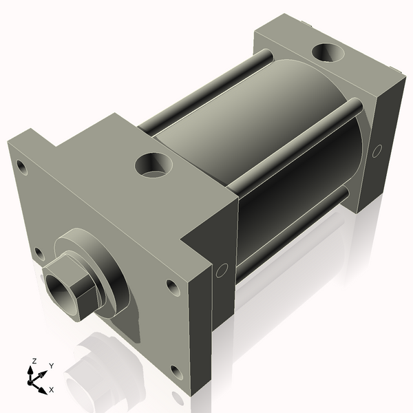 Isometric View of 3.25AFF3NCK1.375S4