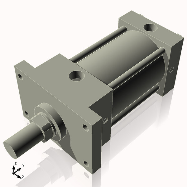 Isometric View of 3.25AFF3CCK1.375