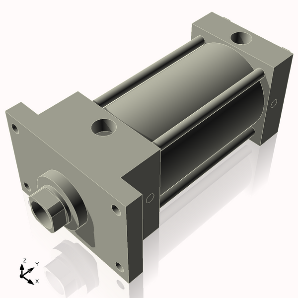 Isometric View of 3.25AFF4NCK1.375S4