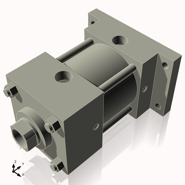 Isometric View of 3.25ARF1CCK1.375S4