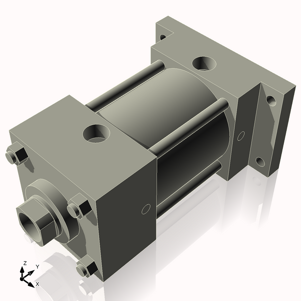 Isometric View of 3.25ARF2NCK1.375S4