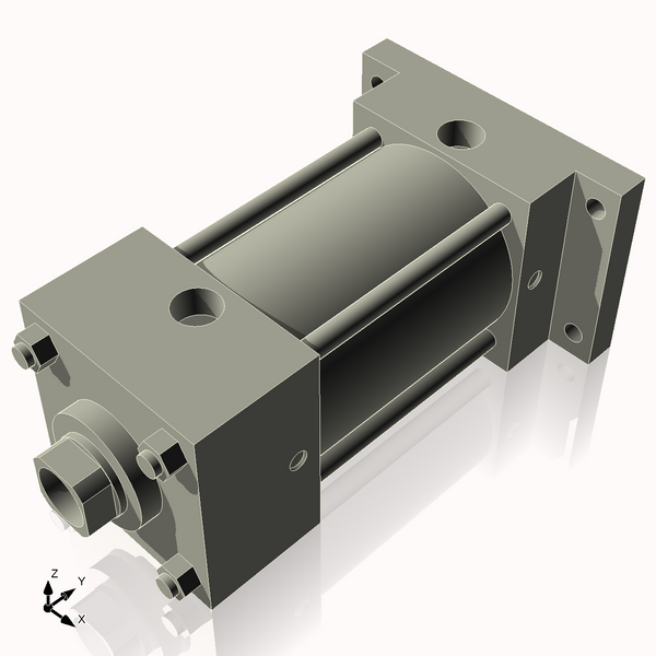 Isometric View of 3.25ARF3CCK1.375S4