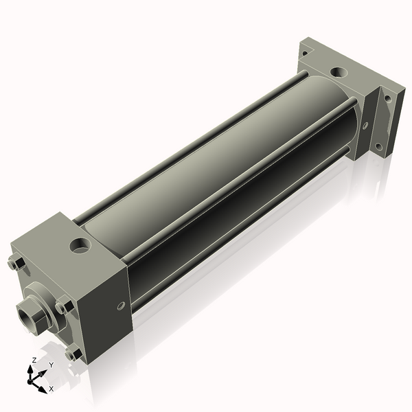 Isometric View of 3.25ARF12CCK1.375S4