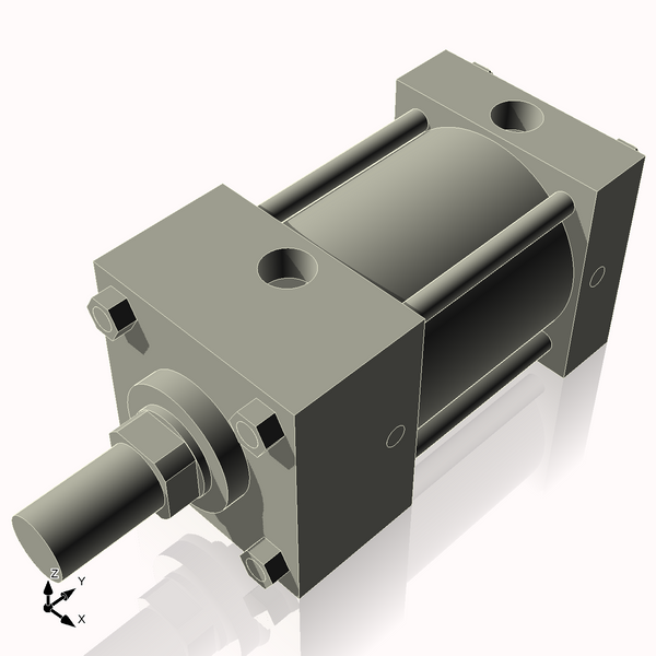 Isometric View of 3.25ASF2NCK1.375
