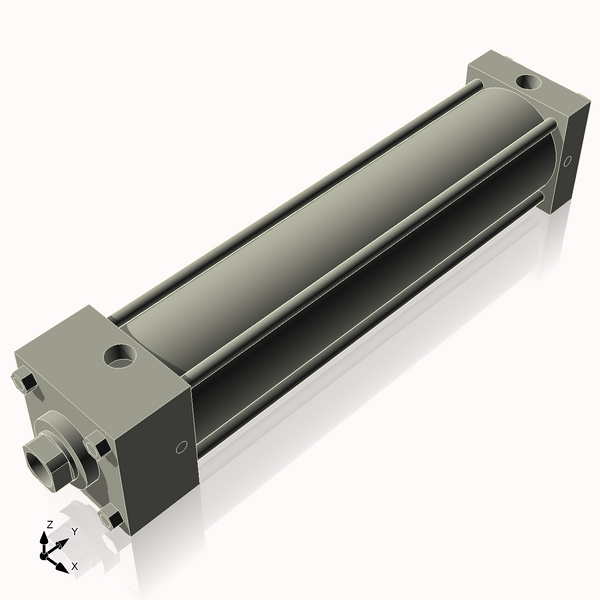 Isometric View of 3.25ASF13NCK1.375S4