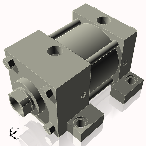 Isometric View of 3.25ASL1CCK1.375S4